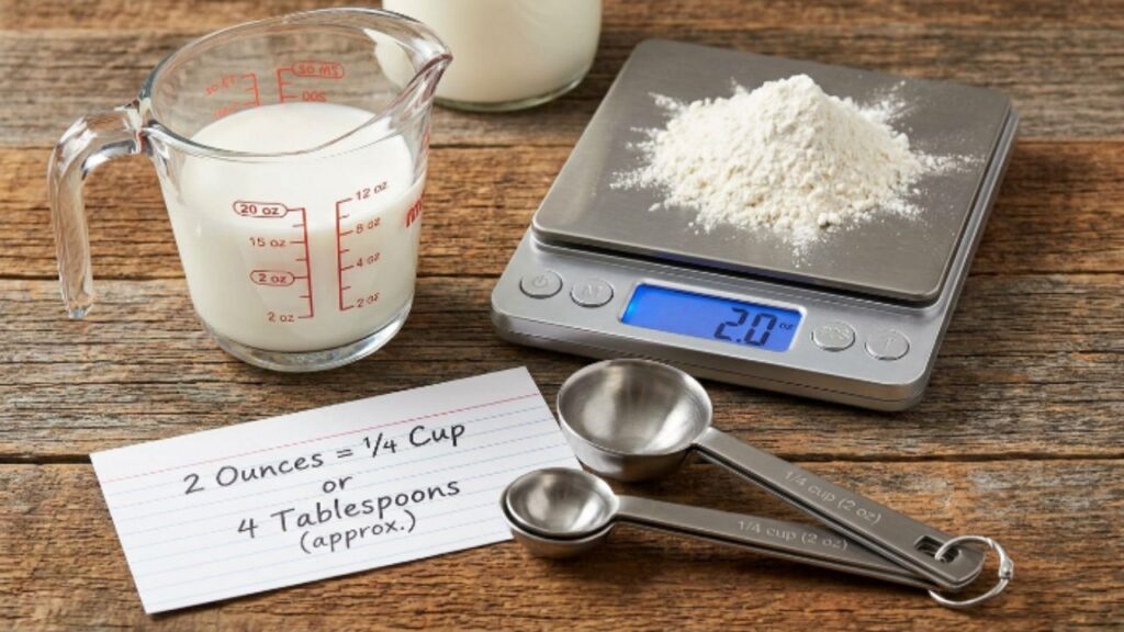 2 Ounces in Cooking and Baking Measurements