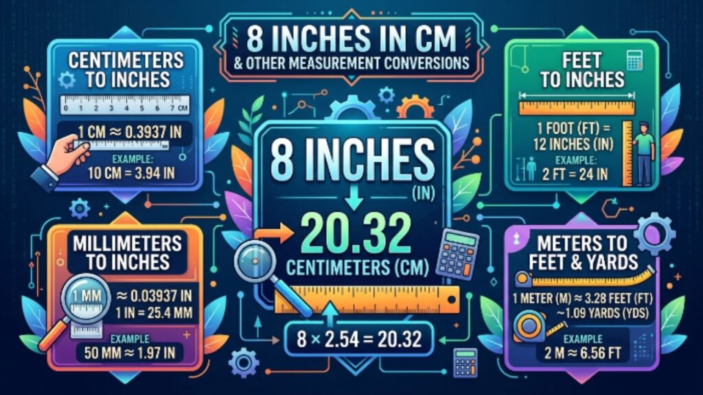 8 Inches in CM and Other Measurement