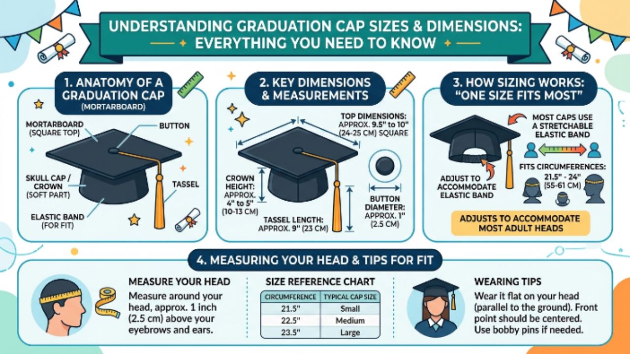 Graduation Cap Size/Dimensions