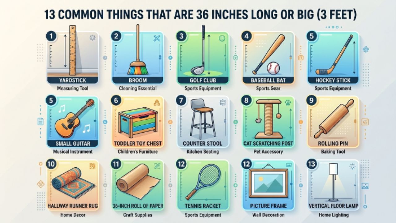 13 Common Things That Are 36 Inches Long or Big