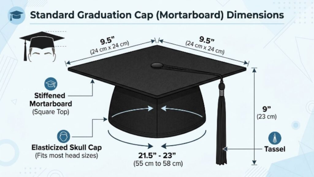 Graduation Cap Size and Dimensions
