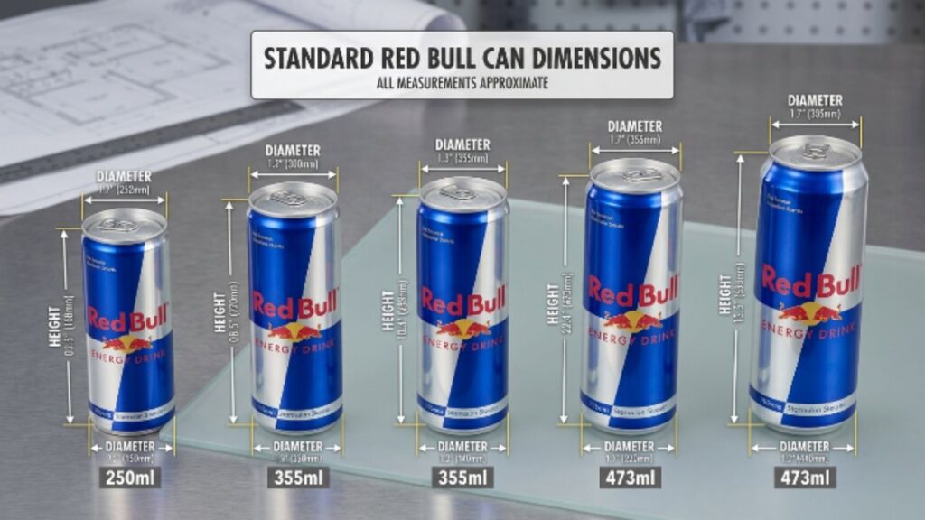 Red Bull Can Dimensions
