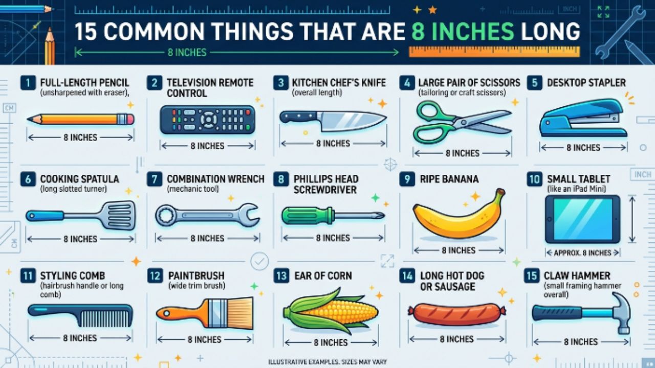 15 Common Things that are 8 Inches