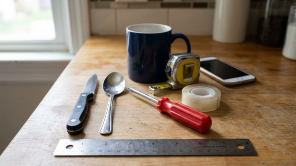 Everyday Household Objects Around Five Inches