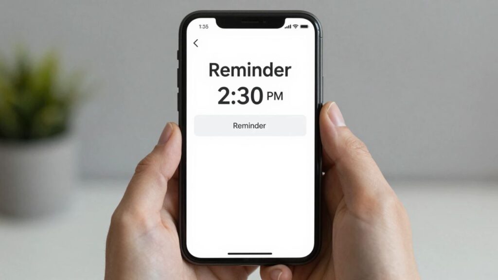 How to Set a Reminder for 2:30 PM