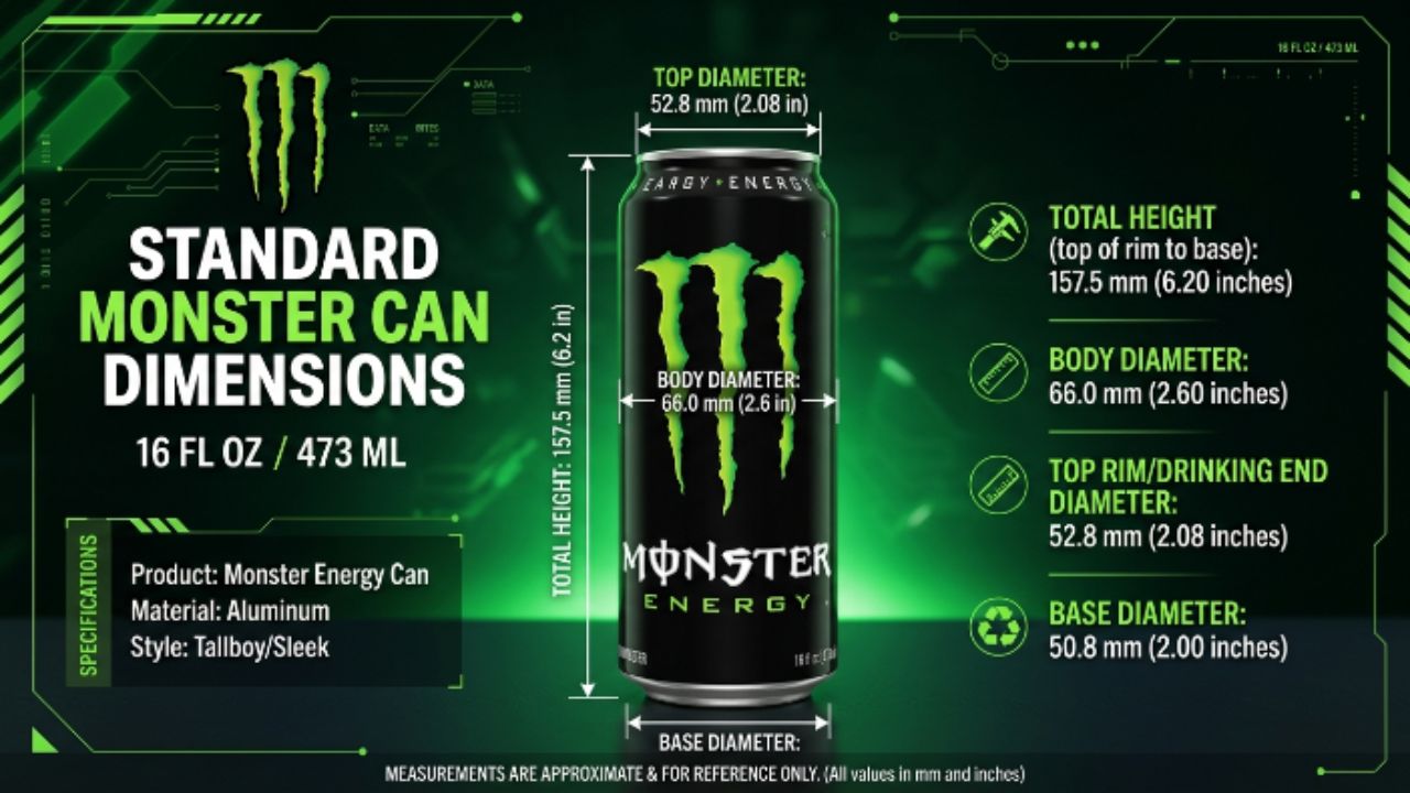Monster Can Dimensions