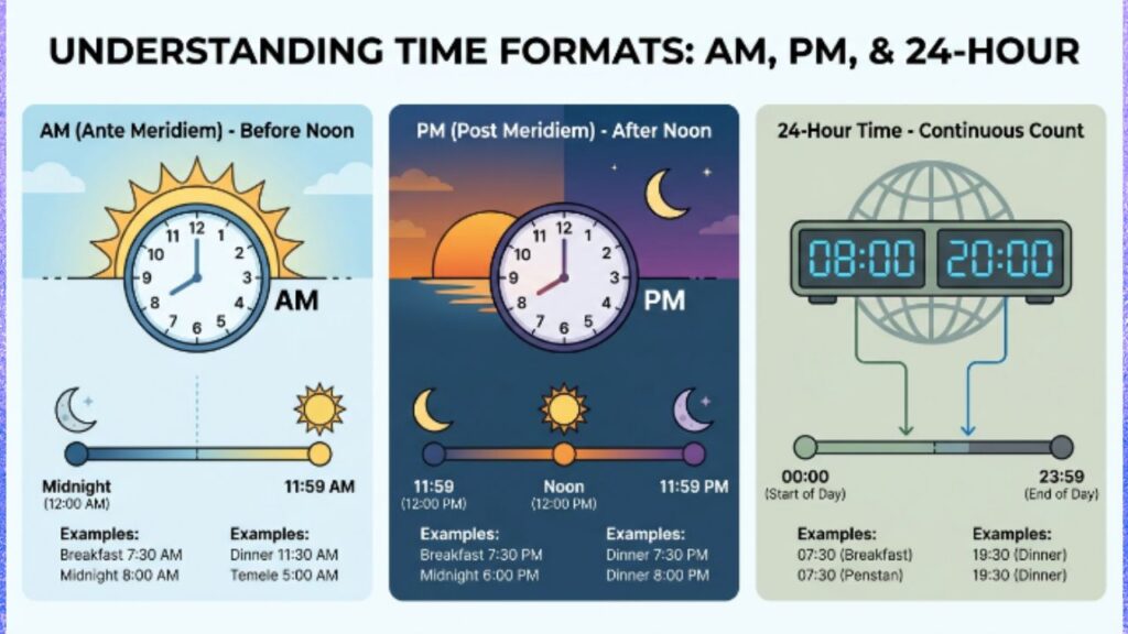 Understanding AM, PM, and 24-Hour Time