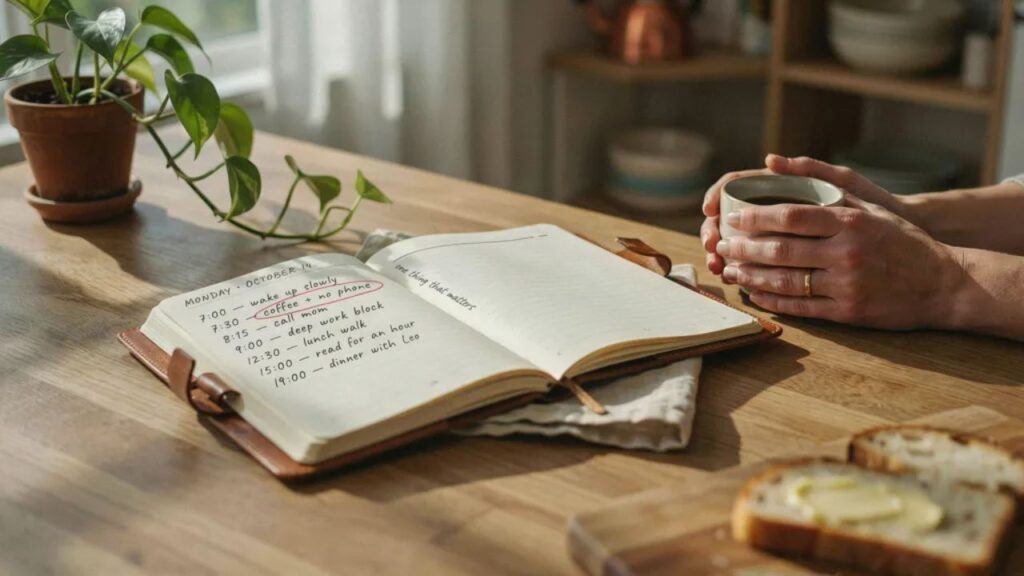 Planning Your Day Around a Meaningful Moment