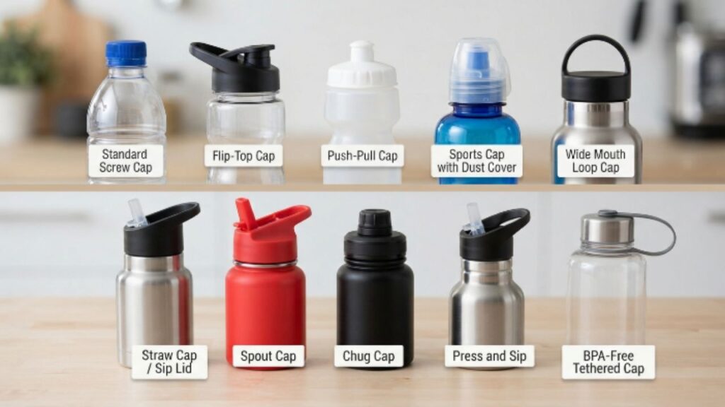 Water Bottle Cap Types