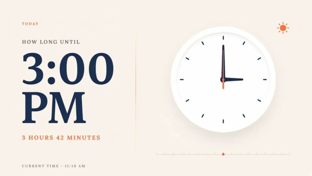 How Long Until 3:00 PM Means