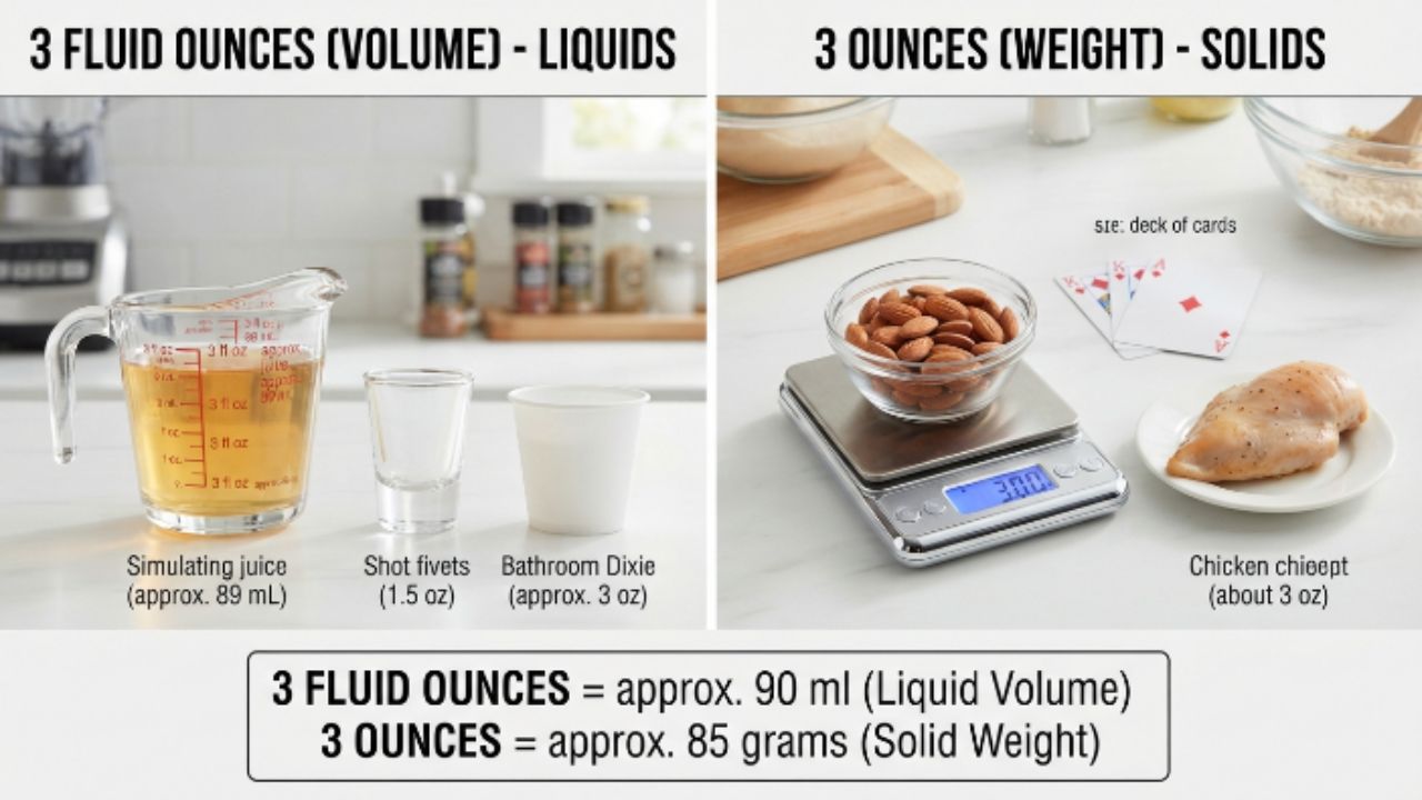 How Much Is 3 Ounces