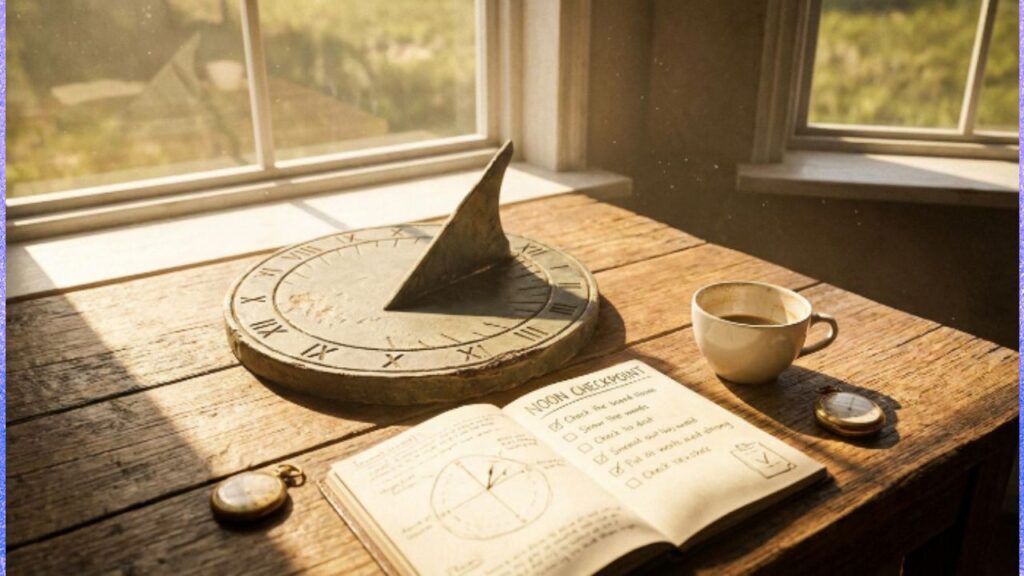 Noon as a Daily Progress Marker