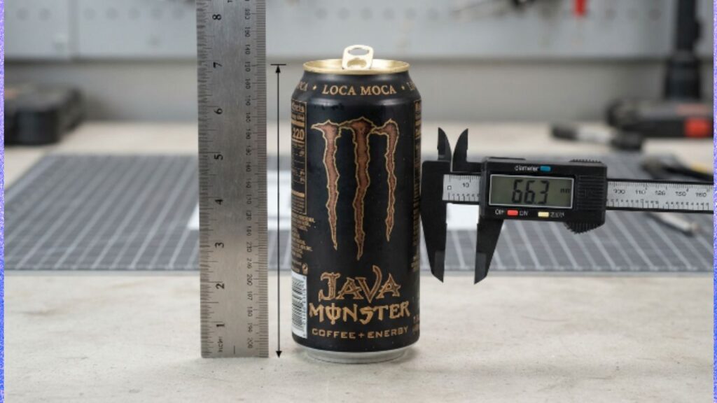 Java Monster Can Dimensions