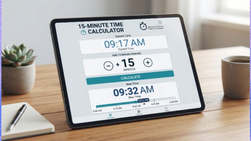 15 Minute Time Calculator