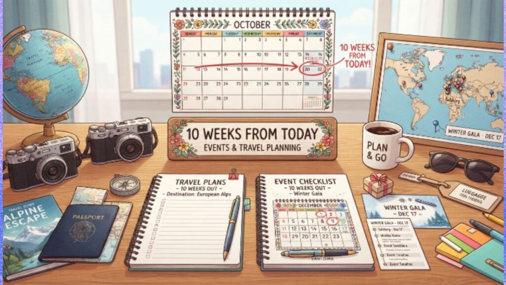 10 Weeks From Today for Events and Travel